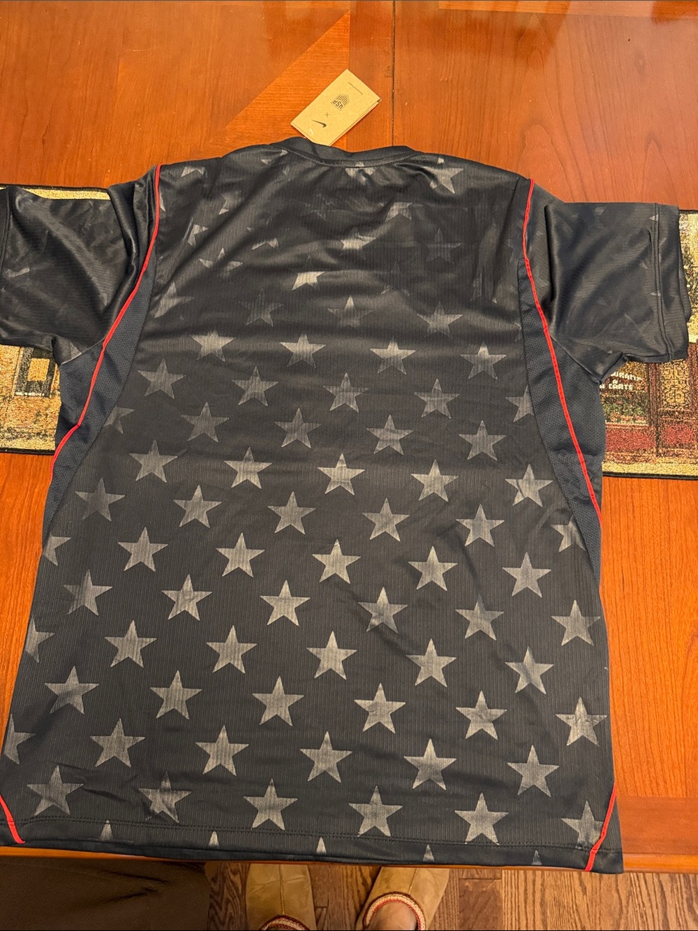 Nike USA Men's Navy Blue Soccer Jersey with Stars - Picture 2 of 2